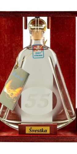 Jubilejn&iacute; lahev(55)&scaron;vestka 40% 0,35L 550,-