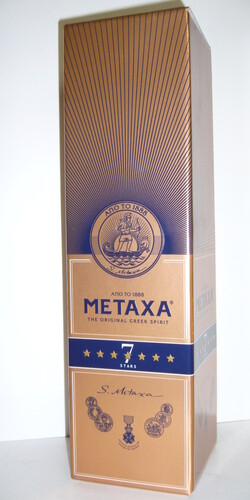 Metaxa 7* 38% 0,7L + kartonek 420,-