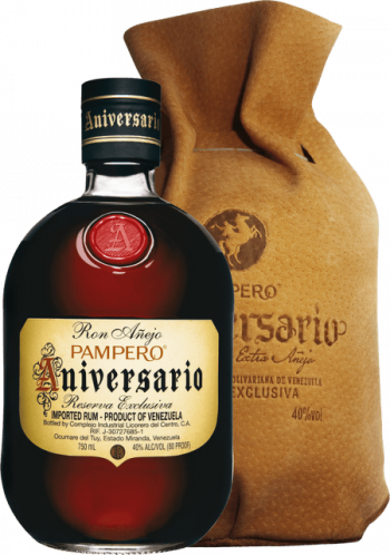 Pampero Aniversario je směsí rumů původem z Venezuely 40% 0,7L 645,-